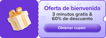 60% descuento en la primera sesión - valor máximo $25 